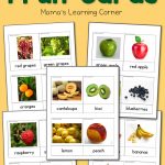 Fruit 3 Part Cards Mamas Learning Corner