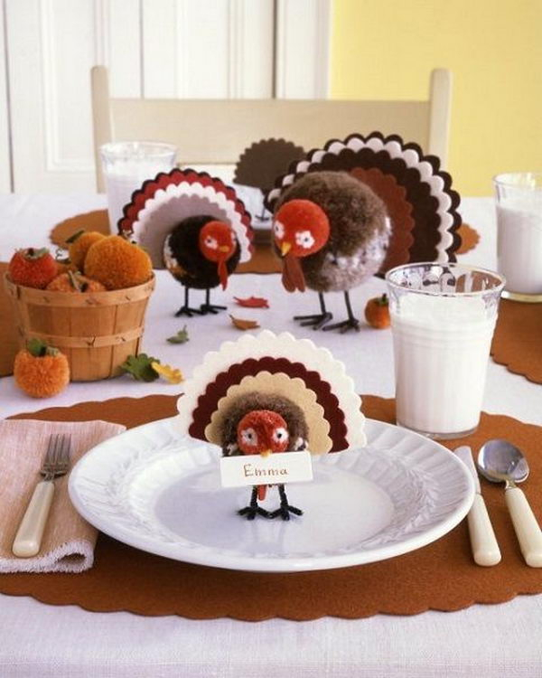Fun And Creative Thanksgiving Place Cards Hative