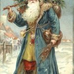 German Santa With Blue Robe Santa Claus