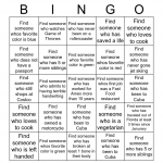 GET TO KNOW YOU Bingo Card