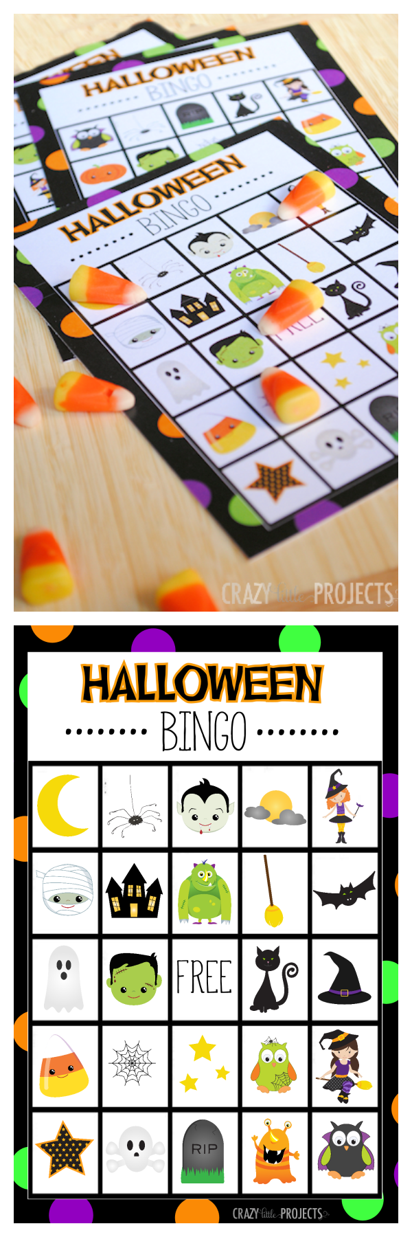 Halloween Bingo Cute Free Printable Game Fun Squared