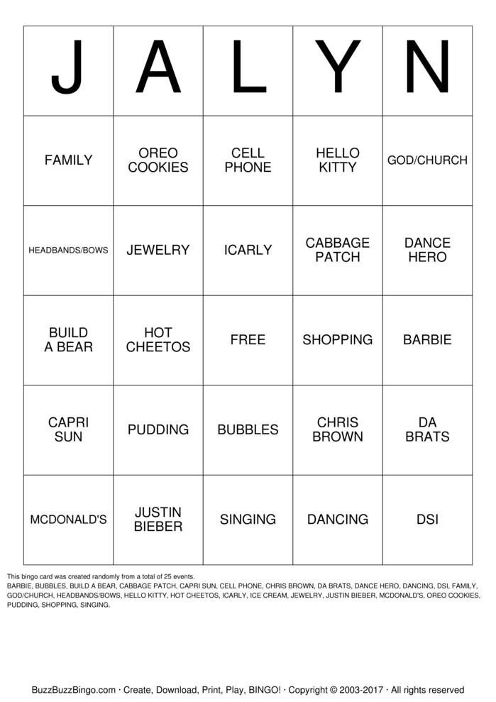 HAPPY BIRTHDAY Bingo Cards To Download Print And Customize 