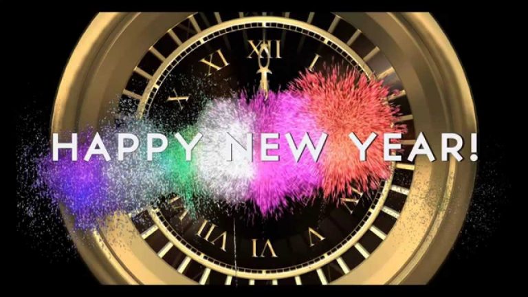 HAPPY NEW YEAR COUNTDOWN CLOCK V 204 Timer With Sound