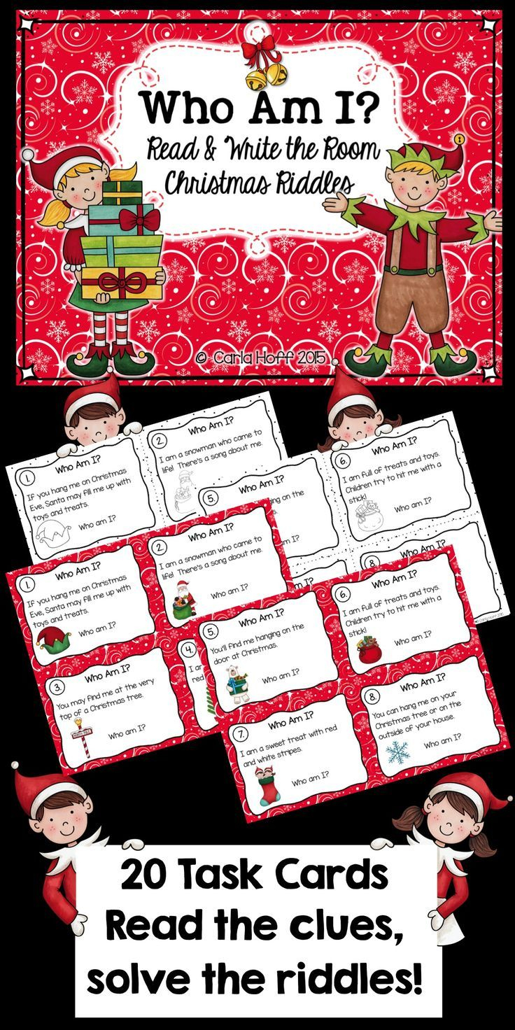 Here s A Set Of 20 Christmas themed Task Cards Each With 