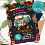 Hippie Birthday Invitation Template To Print At Home