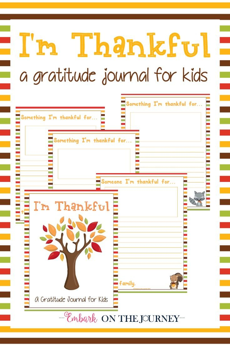 I m Thankful A Gratitude Journal For Kids Kids Journal 