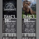 Jurassic World Party Invitation Template Cards Design
