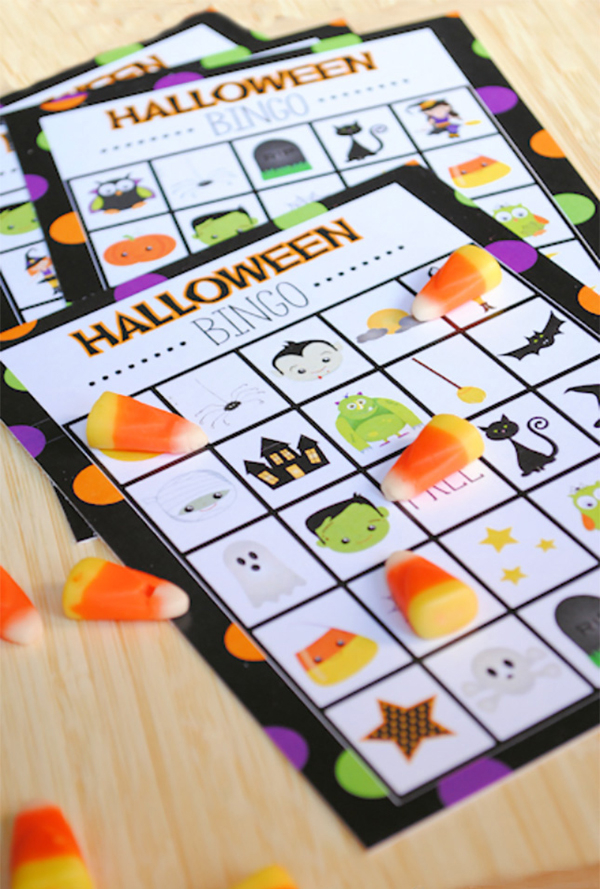 Kids halloween bingo board game HomeMydesign