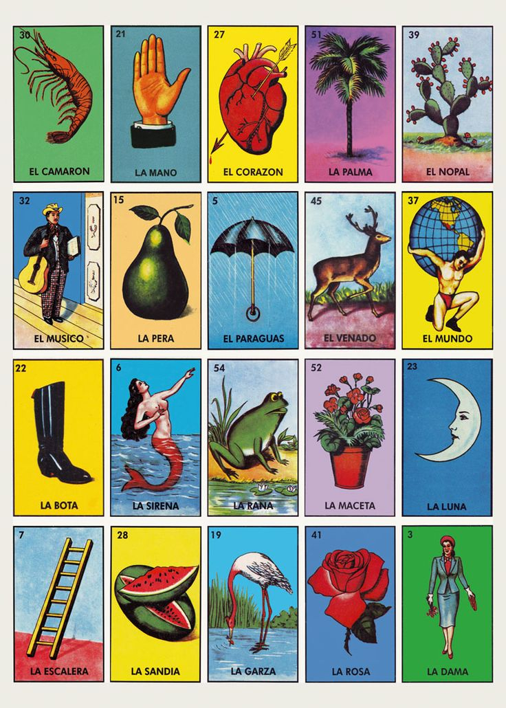 Kitsch Kitchen Poster Loteria Loteria Cards Loteria 
