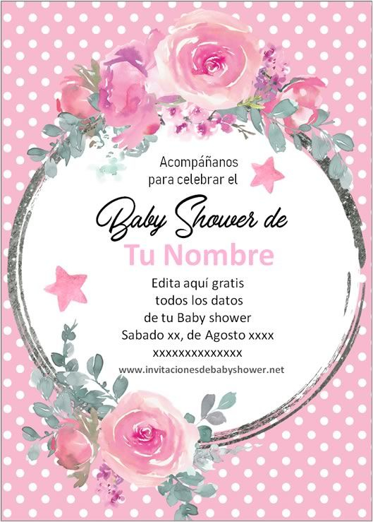 Las Mejores Invitaciones De Baby Shower De Ni a Para Ed 