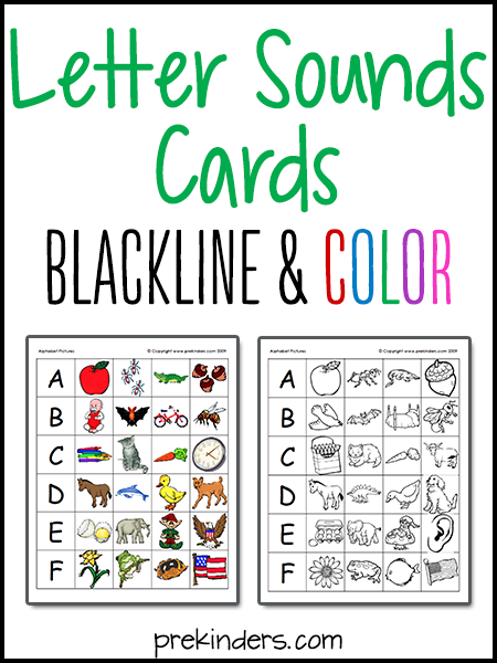 Letter Sounds Printables PreKinders