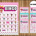 LOL Surprise Dolls Bingo Game Printable 30 Different