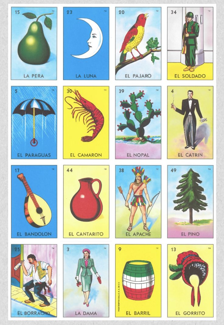 Loteria Cards Cartas De Loteria Mexicana Cartas De 