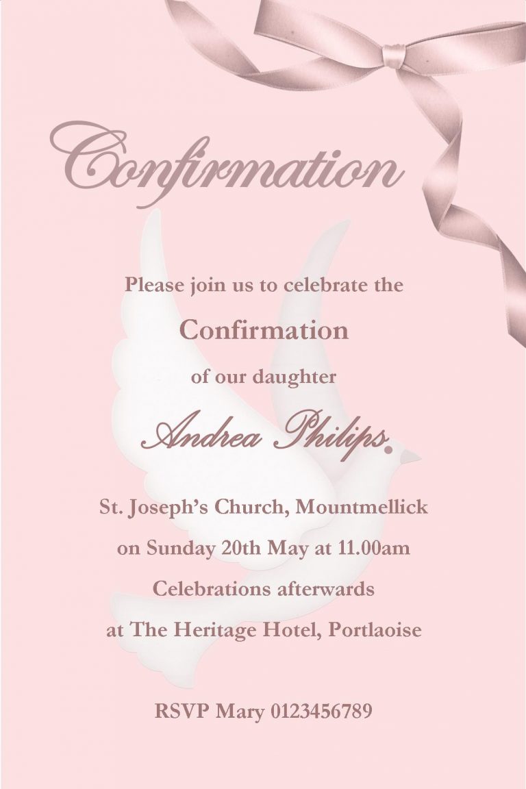 Lutheran Confirmation Invitations