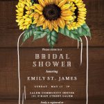 Mason Jar Wedding Invitation Templates Elegant Sunflower