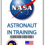 NAME BADGE HALLOWEEN COSTUME PROP NASA ASTRONAUT IN