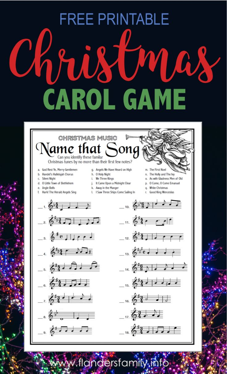 Name That Song Fill In The Blank Free Printable 