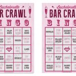 NEW Bachelorette Bar Crawl Bingo 2021 Edition 10 Card