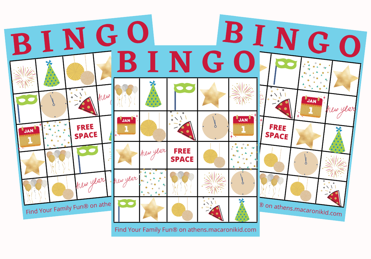 New Years Eve BINGO For Families FREE Printables 