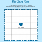 Printable Baby Bingo Blank Printable Baby Shower Bingo