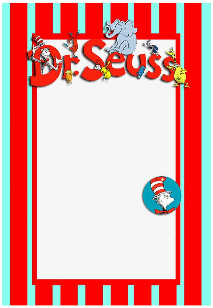 Printable Dr Seuss Invitation Template Dr Seuss 