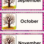 Printable Flash Cards Illustrating Months Of The Year