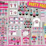 Printable LOL Surprise Dolls Birthday Party Decoration