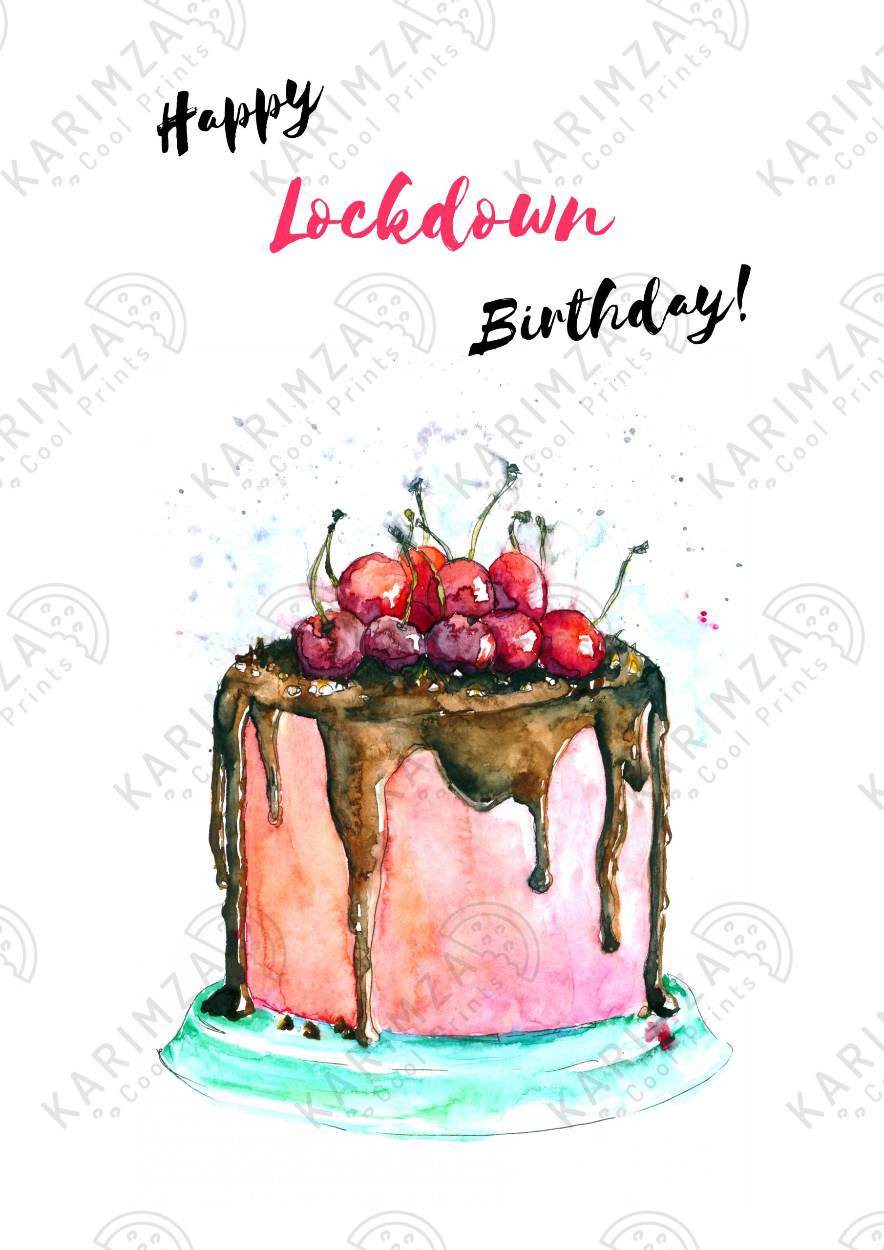 Quarantine Birthday Card Lockdown Birthday Card Download 