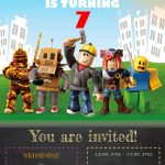 Roblox Birthday Invitation Custom Boy Roblox Editable