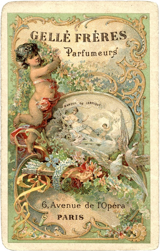 Romantic Paris Perfume Label Gorgeous The Graphics Fairy