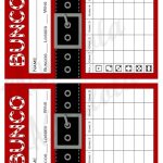 Santa Suit Bunco Score Card Score Sheet Christmas Bunko