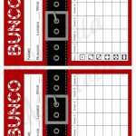 Santa Suit Bunco Score Card Score Sheet Christmas Bunko