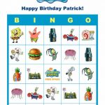 SpongeBob Squarepants Birthday Party Game Bingo Cards EBay