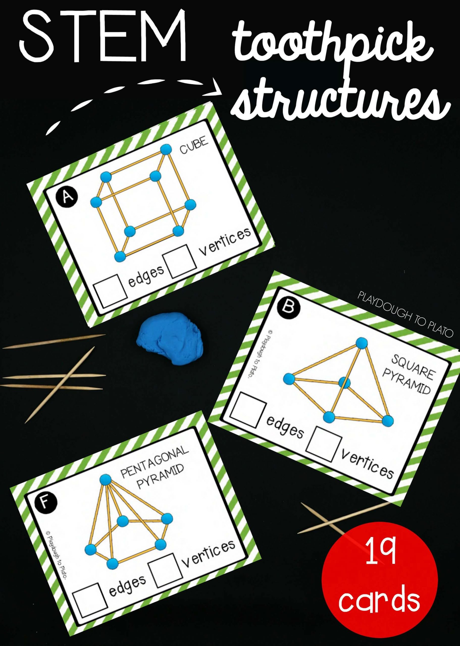 STEM Challenge Build Toothpick Structures Playdough To 