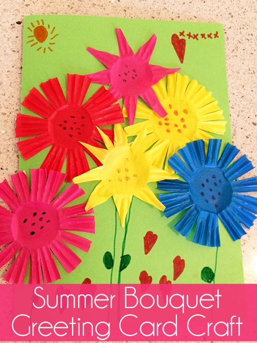 Summer Bouquet Greeting Card Craft Skip To My Lou