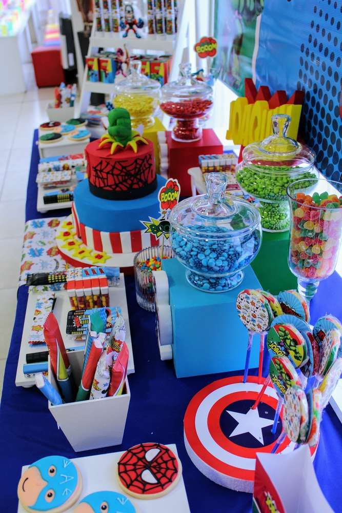 Superheroes Birthday Party Ideas Photo 1 Of 22 