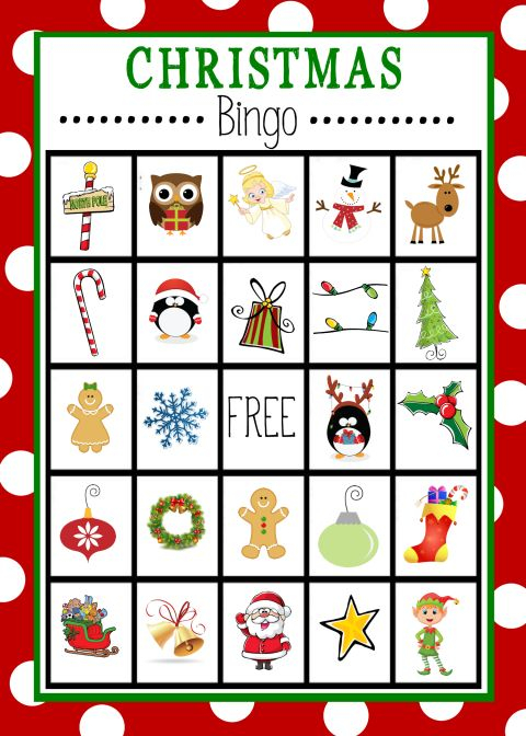 Thanksgiving Bingo Game Printable Christmas Bingo Cards 
