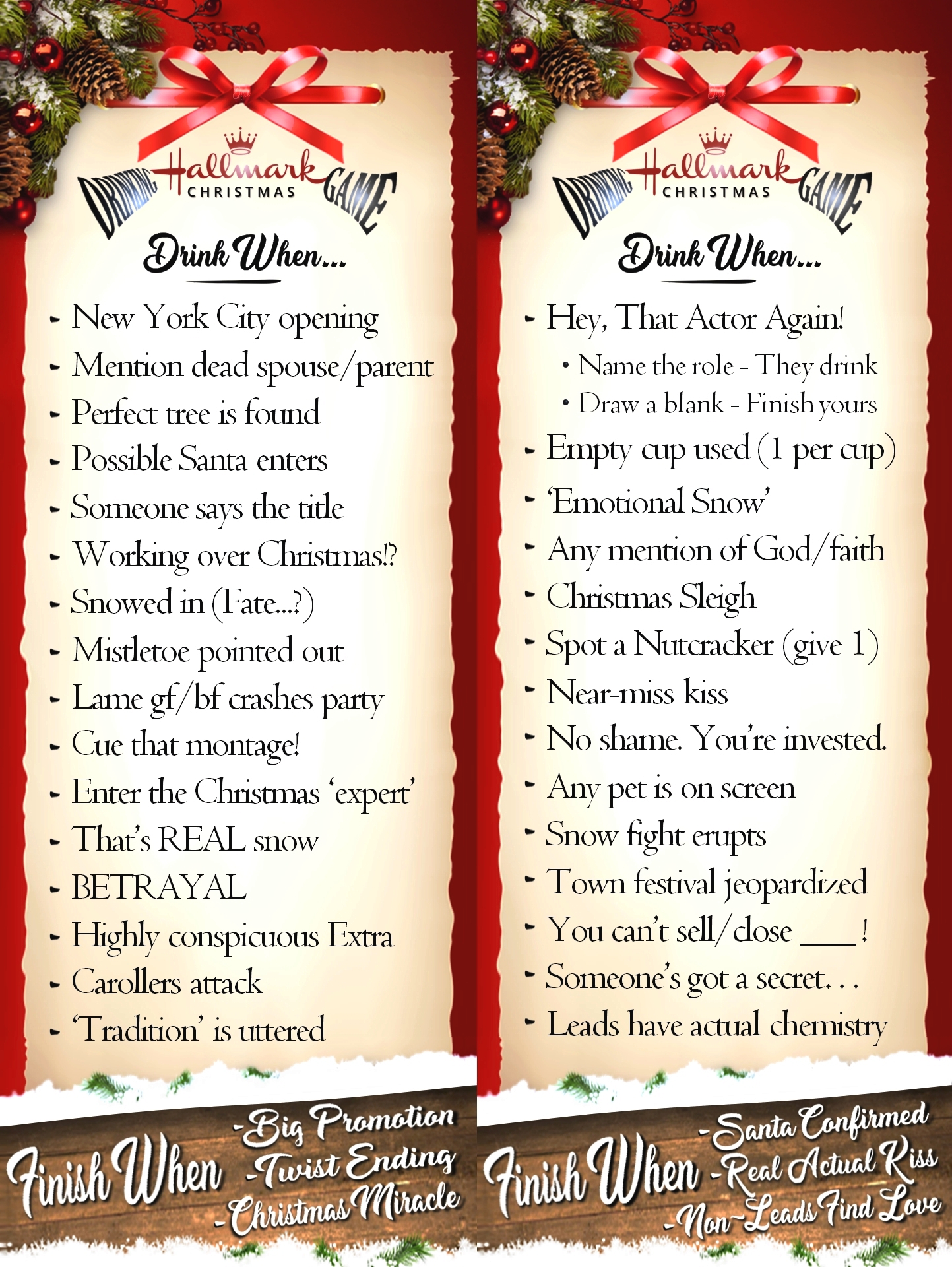 The Hallmark Christmas Movie Drinking Game Has Returned