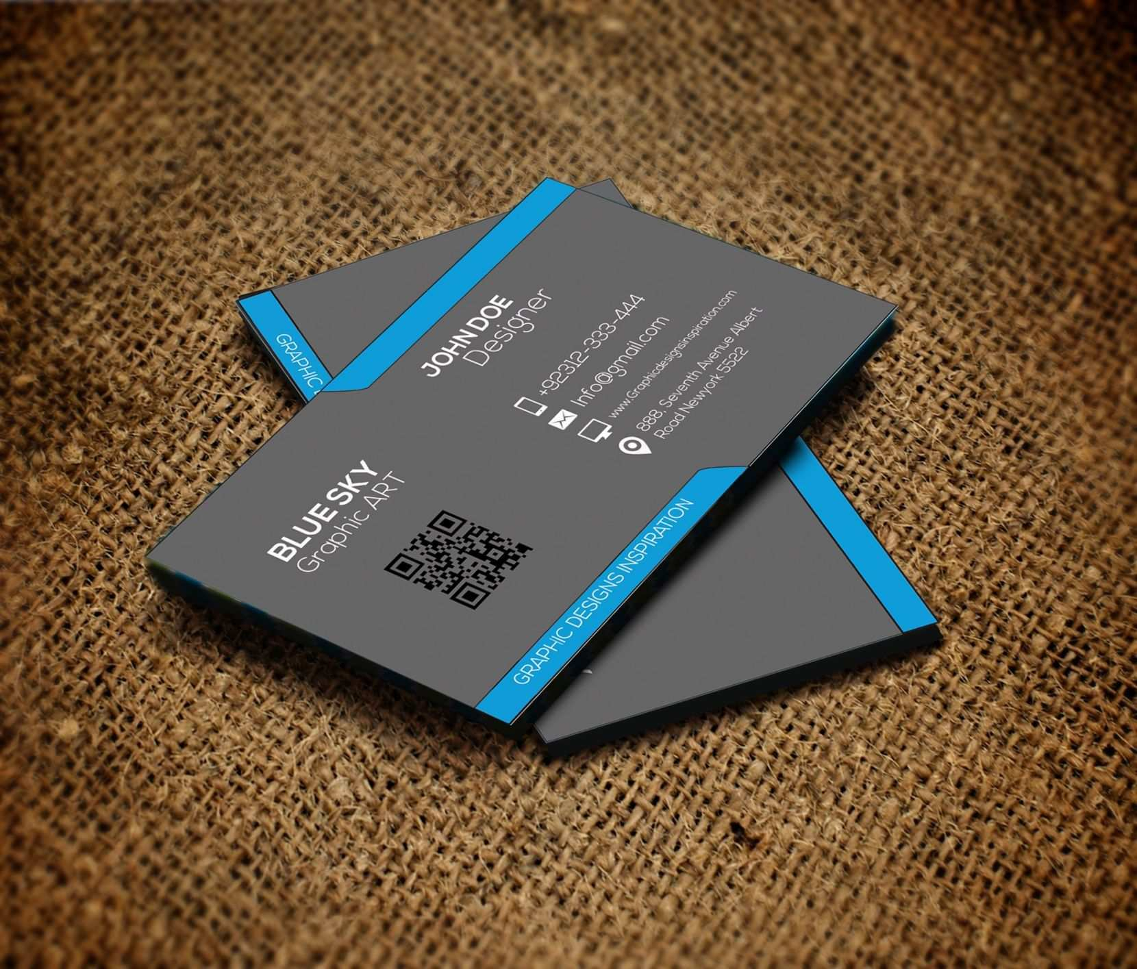 Two Sided Business Card Template For Word Cards Design 