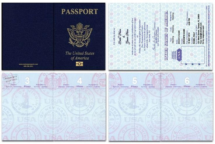 Us Blank Passport Template Invitation Templates 