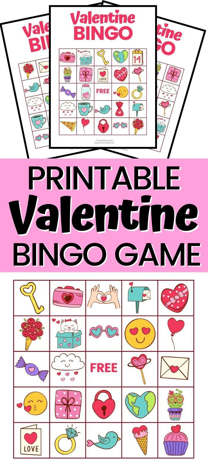 Valentine Bingo Free Printable Valentine Bingo Free