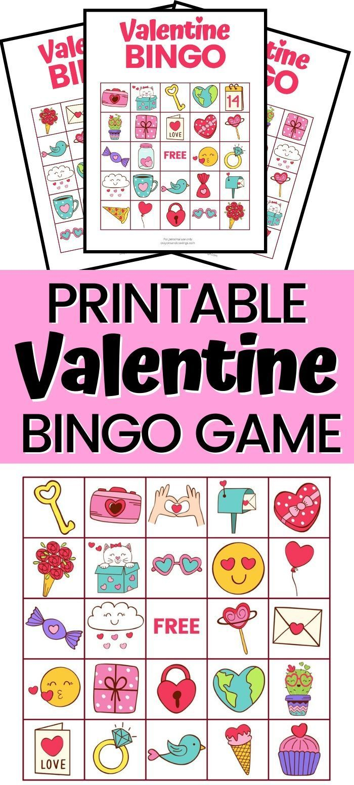 Valentine Bingo Free Printable Valentine Bingo Free 