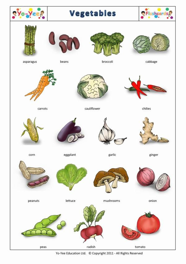 Vegetables Flash Cards In French For Kids L gumes