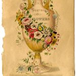 Victorian Clip Art Poetry Of Flowers Urn The
