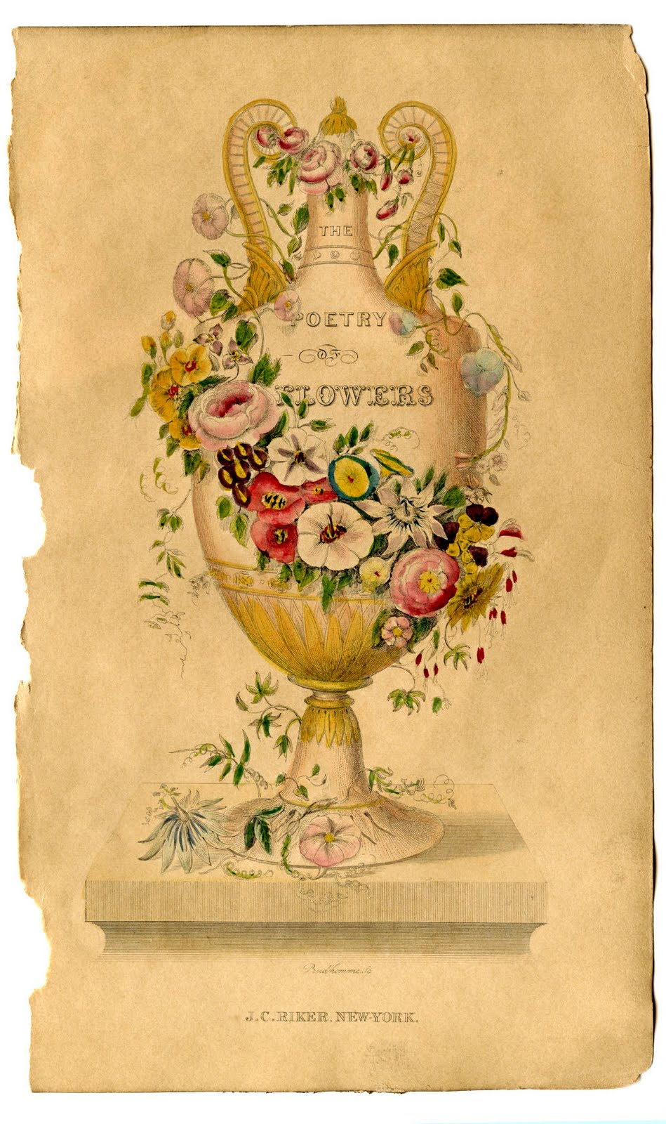 Victorian Clip Art Poetry Of Flowers Urn The Victorian Clip Art Poetry Of Flowers Urn The