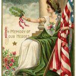 Vintage Memorial Day Image Lady Liberty 2 The Graphics