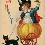 Vintage Sweet Halloween Witch Image Darling The