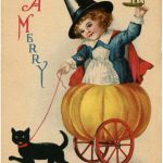 Vintage Sweet Halloween Witch Image Darling The