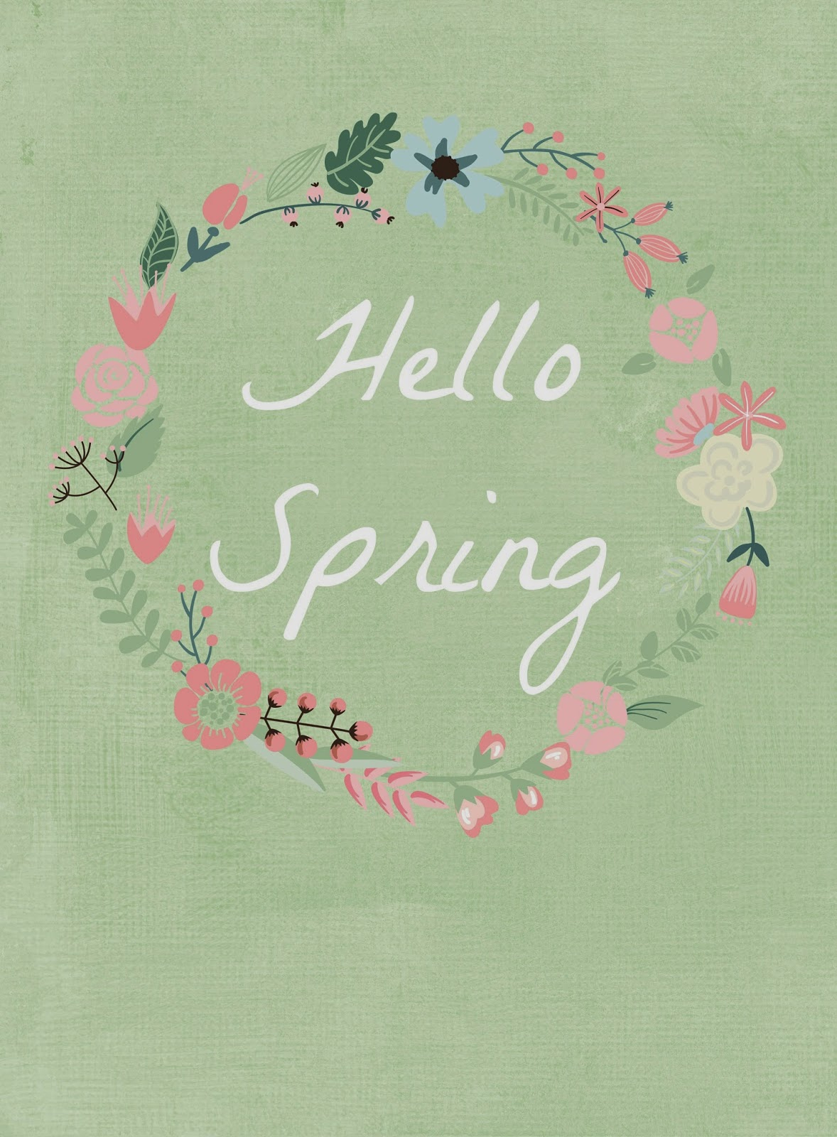 Welcome Spring W Four Free Printables Glued To My Crafts
