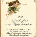 WITH BEST WISHES FOR A VERY HAPPY CHRISTMAS Vintage